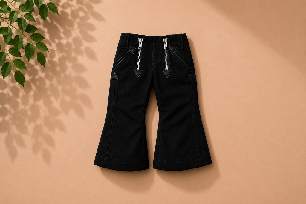 Kinder-Zunftset aus schwarzer Zunftweste und Zunfthose – Detailansicht der Zunfthose