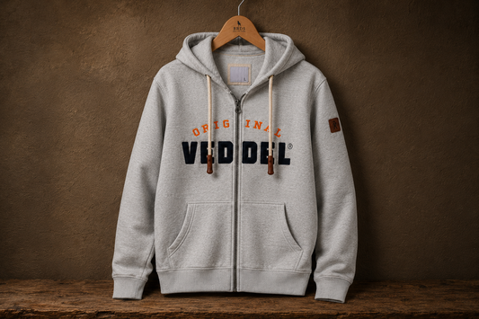 Original Veddel Zip-Hoodie, Grau