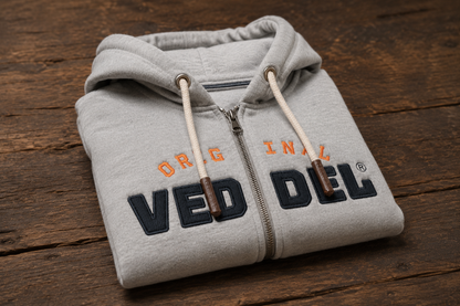 Original Veddel Zip-Hoodie, Grau
