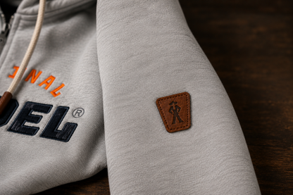Original Veddel Zip-Hoodie, Grau