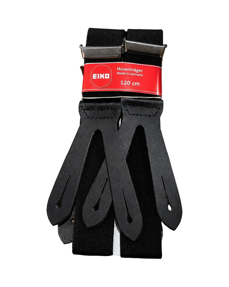 EIKO Hosenträger, schwarz, zum knöpfen