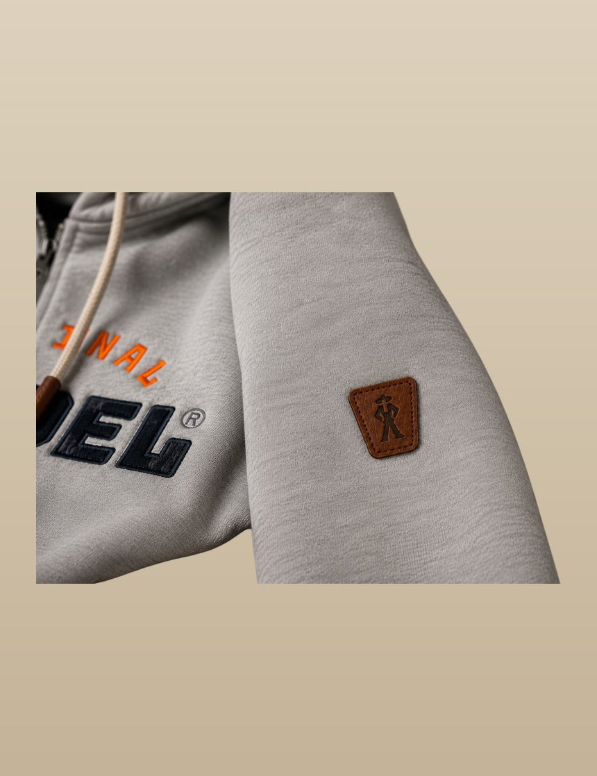 Original Veddel Zip-Hoodie, Grau